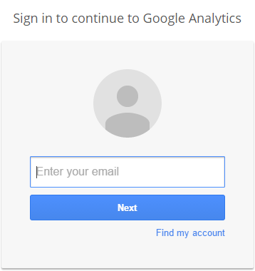 sign in continue google analytics